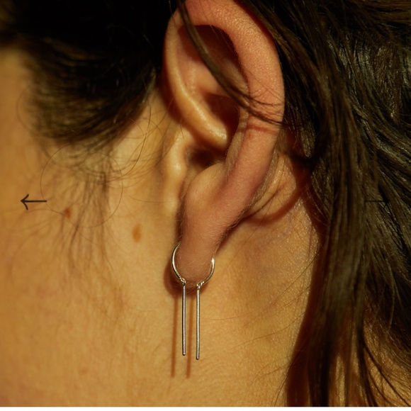 Catbird Silver Drop Earrings - Picture 1 of 4